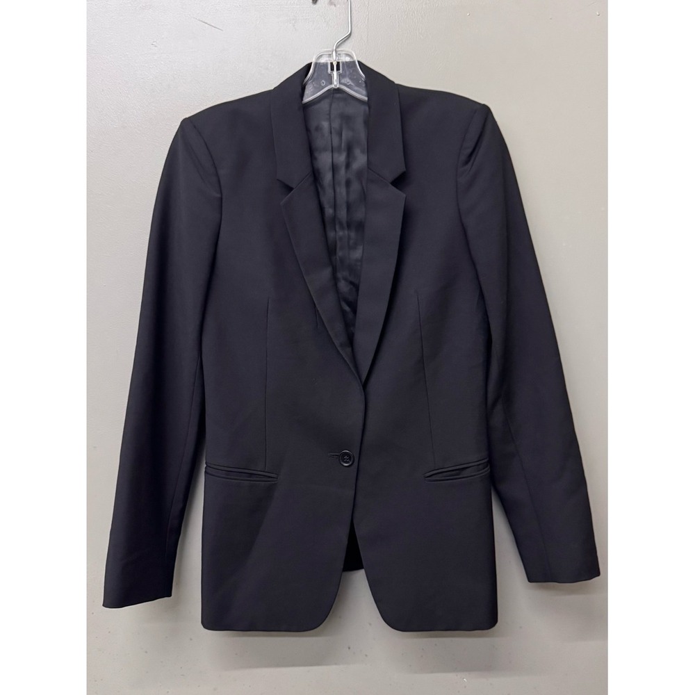 Acne Studios Blazer Women 36 Black Wool Mohair Single LT Moh PAW14